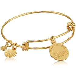 Alex and Ani Halos & Glories, June Crystal Shiny Gold Bangle Bracelet