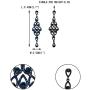 EVER FAITH Womens Austrian Crystal Bohemia Hollow-out Retro Chandelier Teardrop Dangle Earrings