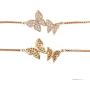 WeimanJewelry Love Gift Cubic Zirconia CZ Bridal Butterfly Adjustable Bracelet for Women
