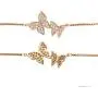 WeimanJewelry Love Gift Cubic Zirconia CZ Bridal Butterfly Adjustable Bracelet for Women WeimanJewelry Love Gift Cubic Zirconia CZ Bridal Butterfly Adjustable Bracelet for Women