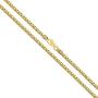 Orostar 14K Gold 1.5MM Franco Square Box Link Chain for Men & Women | 14K Diamond Cut Franco Link Chain Necklace | Size 16-30 inches