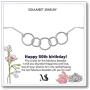 SOULMEET 60th 50th 40th 30th Birthday Bracelet Gifts for Women, Each Sterling Silver Circle for A Fabulous Decades