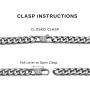 MagnetRX® Magnetic Therapy Necklace - Mens Magnetic Necklaces for Pain Relief and Healing - Silver Curb Chain Stainless Steel Necklace with Magnets (24 Inches)
