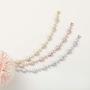 SWEETV Wedding Teardrop Bracelets for Brides Bridesmaids, Crystal Cubic Zirconia Bridal Bracelets for Women Prom
