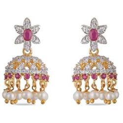 TARINIKA Nakshatra CZ Necklace Set with Pearls for Women and Girl