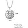VASSAGO Hebrew Esoteric Tetragrammaton Name of God YHWH Pentagram Stainless Steel Pendant Necklace Keychain Jewelry Set