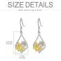 [Sunflower,Lotus,Camellia,Rose Flower,Daisy,Hummingbird,Cat,Dragonfly,Bee,Cross,Ladybug ] s925 Sterling Silver Dangle Drop Hooks Earrings Jewelry Gifts for Women Girls Birthday