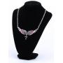 Szxc Jewelry Womens Crystal Guardian Angel Wings Cross Choker Pendant Necklaces 18''+2''