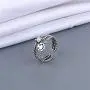 kelistom Silver Smile Face Open Ring for Women Men Adjustable Wide Smiling Statement Ring Fashion Party Jewelry kelistom Silver Smile Face Open Ring for Women Men Adjustable Wide Smiling Statement Ring Fashion Party Jewelry