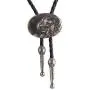 COOLLA Bolo tie- Handmade Western Cowboy Black Vintage Cicada Pendant for Women,Men