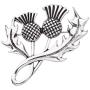 CENWA Outlander Inspired Jewelry Double Scottish Thistle Brooch Pin Sassenach Scottish Outlander Gift Scottish Brooch
