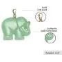 14k Yellow Gold Natural Jade Elephant Necklace Pendant Charm 14k Yellow Gold Natural Jade Elephant Necklace Pendant Charm
