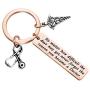 Doctor Gift Doctor Keychain Caduceus Charm Medical Doctor Jewelry Gifts for Graduation Birthday Christmas