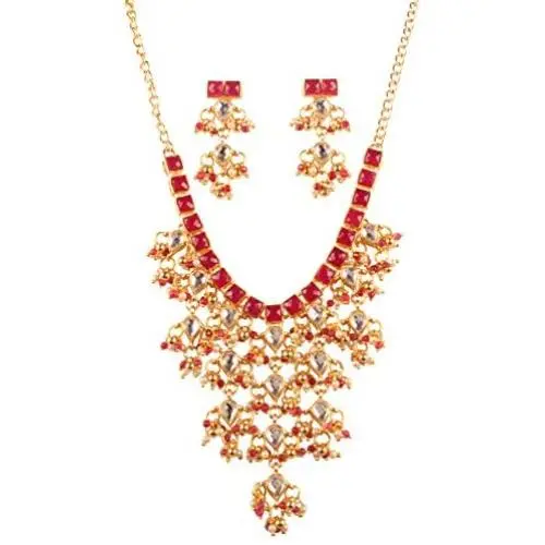 Touchstone Indian Bollywood Handcrafted Traditional Royal Mughal Kundan Polki Meenakari Enamel Colorful Wedding Designer Jewelry Necklace Choker Set in Gold and Silver Tone for Women. Touchstone Indian Bollywood Handcrafted Traditional Royal Mughal Kundan Polki Meenakari Enamel Colorful Wedding Designer Jewelry Necklace Choker Set in Gold and Silver Tone for Women.