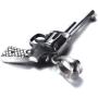 Xusamss Punk Titanium Steel Revolver Gun Pendant Necklace,24inches Link Chain
