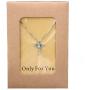 Birthstone Necklaces Cross Necklace for Women Girls Cubic Zirconia Angel Wing Birthstone Heart Charm Pendant Necklace Gifts for Valentine
