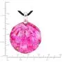 SUVANI Hand Blown & Hand Painted Glass Fuchsia Pink Seashell Necklace or Dangle Earrings