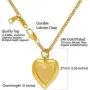 LIFETIME JEWELRY Inlaid Heart Locket Necklace for Women and Girls 24k Gold Plated LIFETIME JEWELRY Inlaid Heart Locket Necklace for Women and Girls 24k Gold Plated