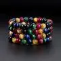 Serirtire 8mm Tiger Eye Gemstone Bracelet Round Beads Stretch Bracelet Handmade Healing Stone Jewelry for Women Girls Serirtire 8mm Tiger Eye Gemstone Bracelet Round Beads Stretch Bracelet Handmade Healing Stone Jewelry for Women Girls