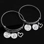 Pooh and Pigle Best Friends Bracelet Keychain Pooh Inspired Gift We’ll be Friends Forever Won’t We Friendship Gift