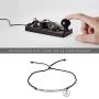 SANNYRA Morse Code Bracelet Initial Disc Beads on Adjustable Silk Cord Sister Friendship Bracelet 26 Letters Alphabets Inspirational Gift for Women