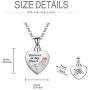 Cremation Jewelry for Ashes, Urn Necklaces for Women Men 925 Sterling Silver Sunflower Necklace Pendant with Swarovski Crystal Engraved Forever in My Heart Memorial Loved Ones Ashes Mini Keepsake