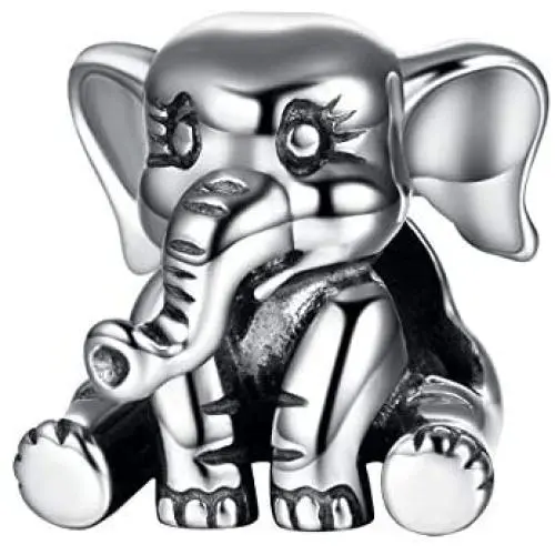 SPARKL Jewellery Animal Charms 925 Sterling Silver Puppy/Elephant/Ladybug/Shark Animal Beads fit European Charm Bracelet for Animal Lovers Charm Bracelets SPARKL Jewellery Animal Charms 925 Sterling Silver Puppy/Elephant/Ladybug/Shark Animal Beads fit European Charm Bracelet for Animal Lovers Charm Bracelets