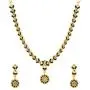 MUCH-MORE Indian Traditional Gold Tone Bridal Necklace Earrings Set Ethnic Wedding Party Fashion Jewelry for Women