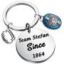 HOLLP The Originals Jewelry Salvatore Stefan Fans Gift Team Salvatore Stefan Since 1864 Keychain Gift for TV Fans HOLLP The Originals Jewelry Salvatore Stefan Fans Gift Team Salvatore Stefan Since 1864 Keychain Gift for TV Fans