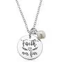 PammyJ Faith Over Fear Necklace for Girls – Inspirational Jewelry Gifts for Women, 18'' + 2'' ext PammyJ Faith Over Fear Necklace for Girls – Inspirational Jewelry Gifts for Women, 18'' + 2'' ext