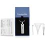 constantlife Cremation Necklace Cremation Jewelry 30mm Lords Prayer Stainless Steel Polished Cube Cremation Pendant Memorial Ashes Keepsake Urn Necklace