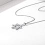 Silvora Sterling Silver Star of David Pendant Necklace with 22 in Rolo Chain Megan Cross Jewelry for Women