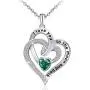 Distance Heart Necklace for Women 925 Sterling Sliver Heart Jewelry I Love You to The Moon and Back Necklaces for Mother Girlfriend Wife with Jewelry Gift Box Distance Heart Necklace for Women 925 Sterling Sliver Heart Jewelry I Love You to The Moon and Back Necklaces for Mother Girlfriend Wife with Jewelry Gift Box