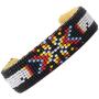 Handmade Beaded Indian Fashion Jewelry Black Red Butterfly Beaded Cuff Bracelet B53/8 Multi color
