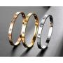 Love Friendship Bracelet Bangle Gold Rose Gold Silver with Cubic Zirconia Stones Stainless Steel Hinged Jewelry with Crystal Oval Bracelet Birthday Present for Her Women Teen Girls