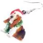 NEWEI Acrylic Sweet Basset Hound Dog Earrings Drop Dangle Fashion Jewelry For Girl Women Gift Charms