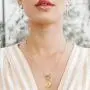 BMMYE 14K Gold Chunky Link Chain Necklace Initial Letter Pendant Hexagon Medallion Minimalist Jewelry for Women Handmade Vintage Paperclip Choker BMMYE 14K Gold Chunky Link Chain Necklace Initial Letter Pendant Hexagon Medallion Minimalist Jewelry for Women Handmade Vintage Paperclip Choker