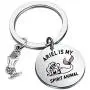 FAADBUK Funny Mermaid Ariel Keychain Mermaid Ariel Inspired Gift Ariel is My Spirit Animal Jewelry for Family Friend FAADBUK Funny Mermaid Ariel Keychain Mermaid Ariel Inspired Gift Ariel is My Spirit Animal Jewelry for Family Friend