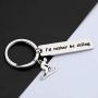 Gzrlyf Id Rather be Skiing Keychain Funny Skiing Gifts for Skier Ski Lovers Ski Coach Gift