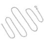 T400 925 Sterling Silver 1.7mm Rope Cable Curb Link Chain Necklace 16 18 20 24 30 inch for Women Men Boys Gift