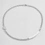 Ingemark Stainless Steel Punk Cuban Chain Necklace for Women Girls Simple Sweet Stylish Link Chain Necklace Jewelry