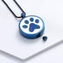 Minicremation Cremation Jewelry Urn Necklace for Ashes for Pet, Cute Pet Pendant Dog Paw Necklace for Woman Men with Filling Kit
