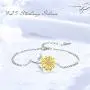 Sunflower Bracelet 925 Sterling Silver Sunflower Jewelry Sunflower Mother Day Gift Summer Jewelry Gift For Women Girlfriend Daughter with Gift Box Sunflower Bracelet 925 Sterling Silver Sunflower Jewelry Sunflower Mother Day Gift Summer Jewelry Gift For Women Girlfriend Daughter with Gift Box