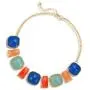 FAMARINE Boho Jewelry Colorful Necklace for Women, Gold Choker Chain Boho Necklace, Wear to Travel Or Wedding FAMARINE Boho Jewelry Colorful Necklace for Women, Gold Choker Chain Boho Necklace, Wear to Travel Or Wedding