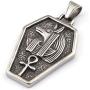 GUNGNEER Vintage Egyptian Jewelry Stainless Steel God Dead Anubis Pendant Ankh Cross Necklace Amulet Talisman Jewelry