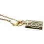 Hakimi Textured Gold-Plated Pendant Long Necklace Hakimi Textured Gold-Plated Pendant Long Necklace