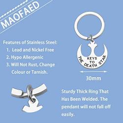MAOFAED Death Star Gift Death Star Keychain Keys to the Death Star Fans Gift The Force Awakens Gift