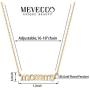 Mevecco Gold Dainty Mom Necklace,14K Gold Plated Cute Tiny Mama Personalized Name Charm Necklace Delicate Word Cubic Zirconia Mom Jewelry Gift for Mothers Day,Mothers Birthday