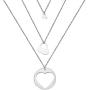 ENSIANTH Generations Necklace Set Heart Cutout Necklace for Grandmother Mother Daughter