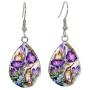 Earrings/Hummingbird Tear drop Earring Glass Dome Photo Jewelry Bird Art Earrings